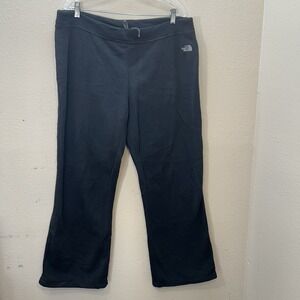 The North Face Womens Fleece Pants Black XL Wide Leg Outdoors Gorpcore Hiking